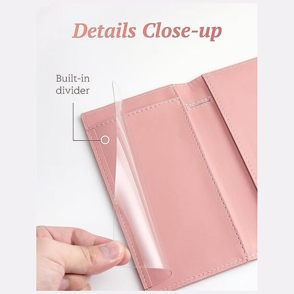 Checkbook Cover for Personal Checkbook Blush Pink - Picture 4 of 7